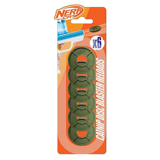 NERF CAT Hračka pre mačky penové disky s catnipom 3,84 cm 6 kusov