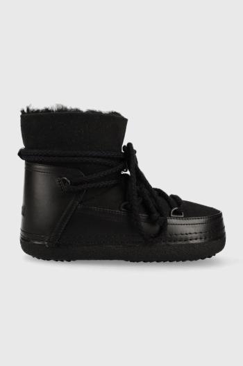 Kožené snehule Inuikii CLASSIC čierna farba, 75101-007
