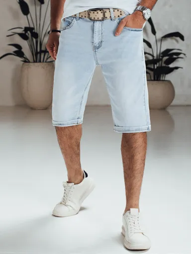 Pánske modré rifľové kraťasy Dstreet SX2565