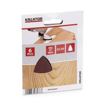 KRT280007 – Brúsny papier 50 mm prstového tvaru G120 6 ks