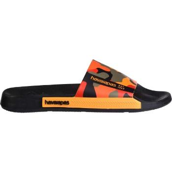 HAVAIANAS SLIDE PRINT Uniszex papucs, fekete, méret 45/46