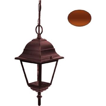 Vonkajší závesný lampáš HI6045R max. 60 W/E27/IP45, hnedý