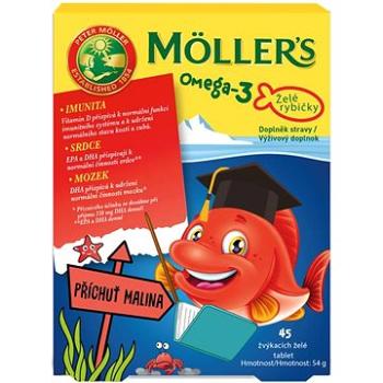 Möllers Omega 3 Želé rybičky 45 tbl (3918837)