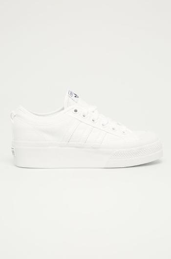 Tenisky adidas Originals Nizza Platform dámske, biela farba, FV5322