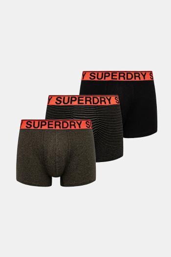 Boxerky Superdry 3-pak pánske, čierna farba, M3110452A-B9Y