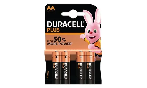 #39;Duracell MN1500B4 Duracell Plus AA 4 Pack