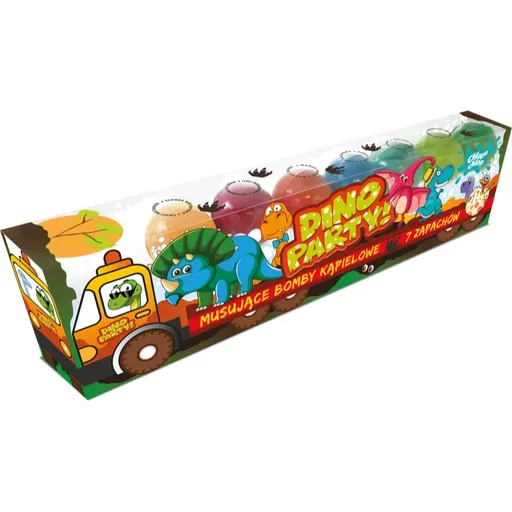 Chlapu Chlap Dino Truck šumivé gule do kúpeľa pre deti 7x50 g