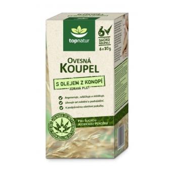 Topnatur Ovesná koupel s olejem z konopí 6 x 30 g