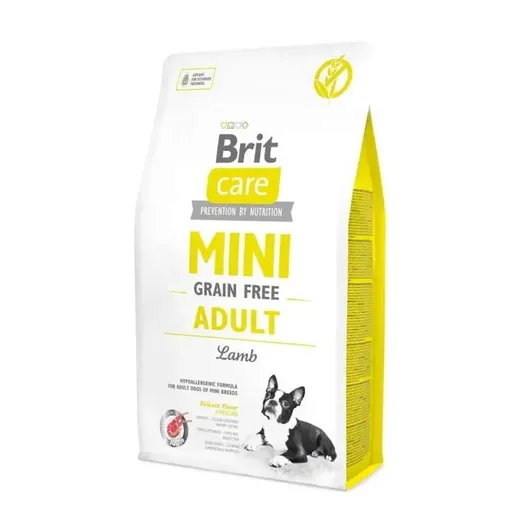 BRIT Care Mini Grain Free Adult Lamb granuly pre mini psov 1 ks, Hmotnosť balenia (g): 2 kg