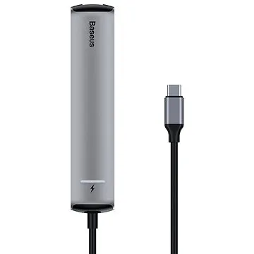 Baseus Mechanical Eye 6-in-1 Smart HUB Docking Station Grey (CAHUB-J0G)