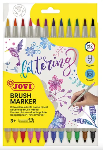 JOVI - Obojstranné akvarelové fixky (12 ks)