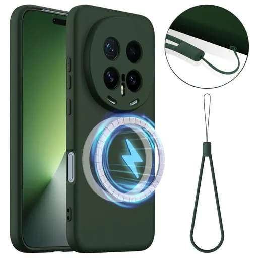 RUBBER MAGSAFE Silikónový kryt pre Honor Magic8 Pro DARK GREEN