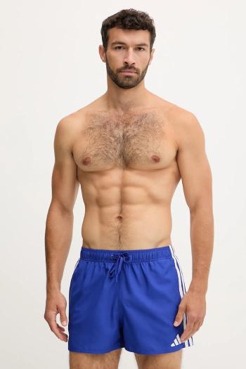 Plavkové šortky adidas 3-Stripes modrá farba, JX5024