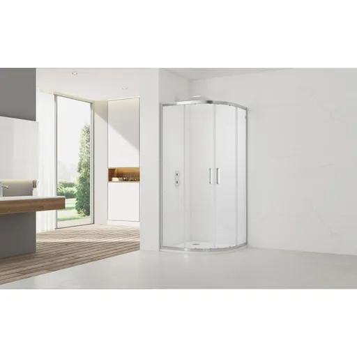 Sprchový kút štvrťkruh 80x80 cm SAT TEX SATBKTEXS80