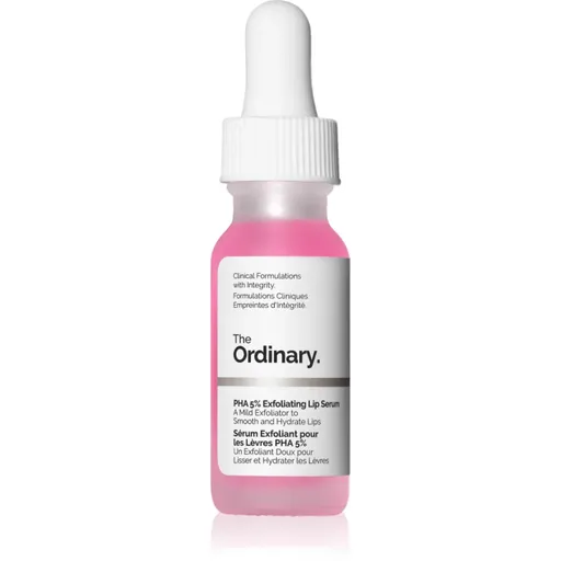 The Ordinary PHA 5% Exfoliating Lip Serum vyhladzujúce exfoliačné sérum na pery 15 ml
