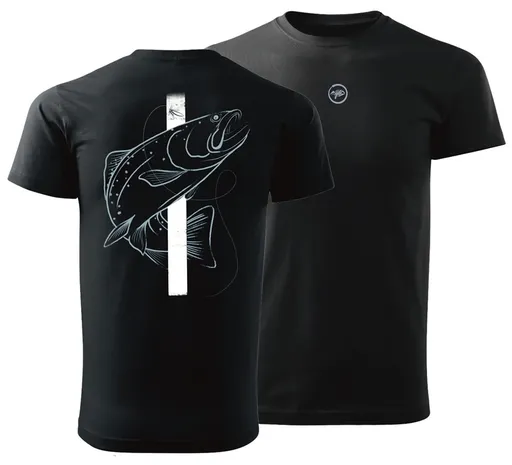 Giants fishing tričko pánska pstruh čierne - xxxl