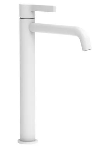 SAPHO - ICONIC stojánkova umývadlová batéria, vysoká, biela mat AF006W