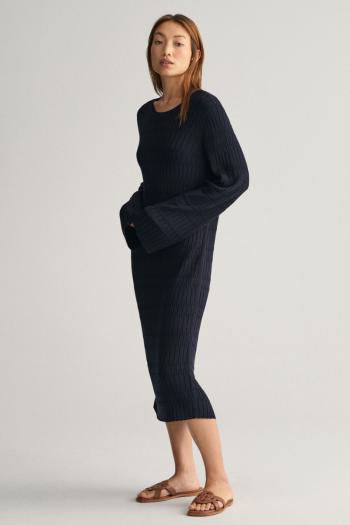 RUHA GANT TEXTURED KNIT DRESS EVENING BLUE