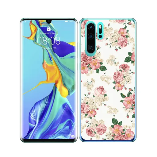 PROTEMIO MY ART Ochranný obal Huawei P30 Pro PINK ROSES (016)