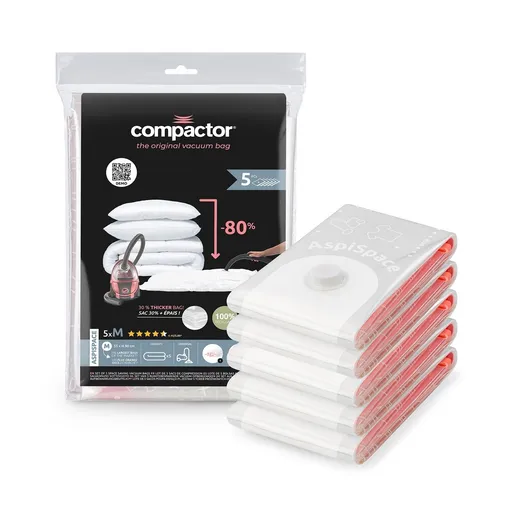 Compactor Sada vákuových úložných vriec Bag Aspispace, 5 ks