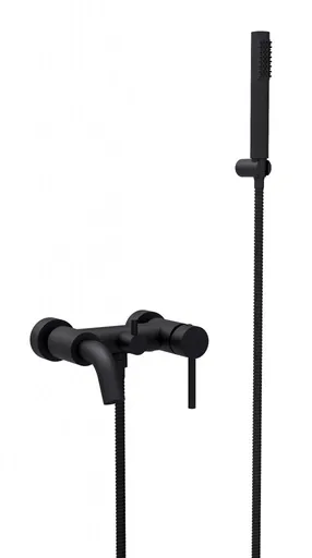 BESCO - Nástenná vaňová batéria ILLUSION s príslušenstvom - Farebnica - C31 čierna matná BABWISCZ