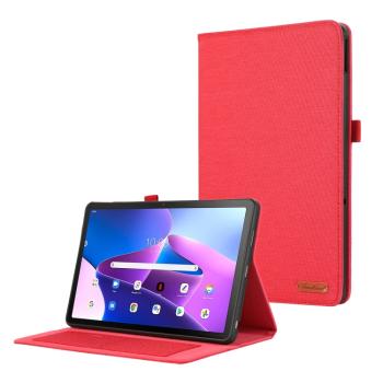 FABRIC Zaklápací obal pre Lenovo Tab M10 5G červený