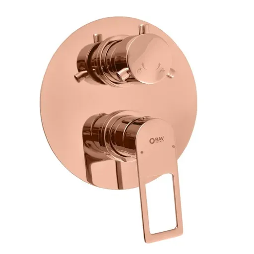 RAV SLEZÁK Nil sprchová a vaňová batéria vrátane podomietkového telesa zlatá ružová NL286KZRL
