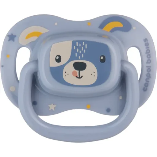 Canpol babies Cute Animals Soother 6-18m cumlík Blue 1 ks