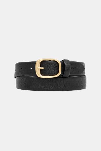 Kožený opasok Calvin Klein čierna farba, LV04F7023G