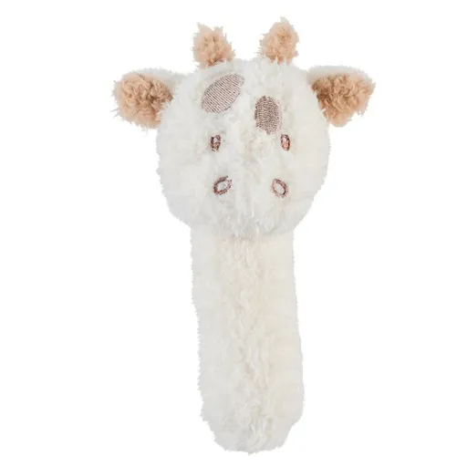 NATTOU Hračka plyšová hrkálka Teddy žirafa 14 cm, 0m+