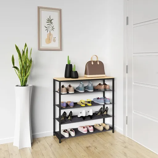 VCM Botník „Taliro 4-přihrádkový“, dub medový