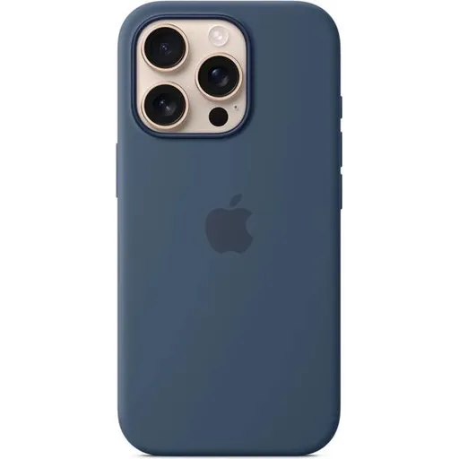 iPhone 16 Pro Max Silicone Case with MS - Denim