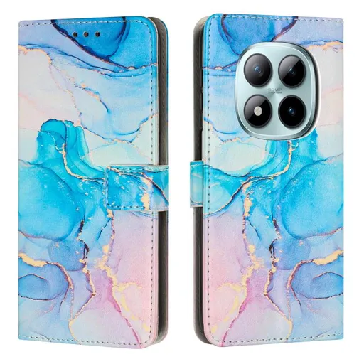 ART MARBLE Peňaženkový kryt pre Xiaomi Redmi Note 15 Pro PINK BLUE