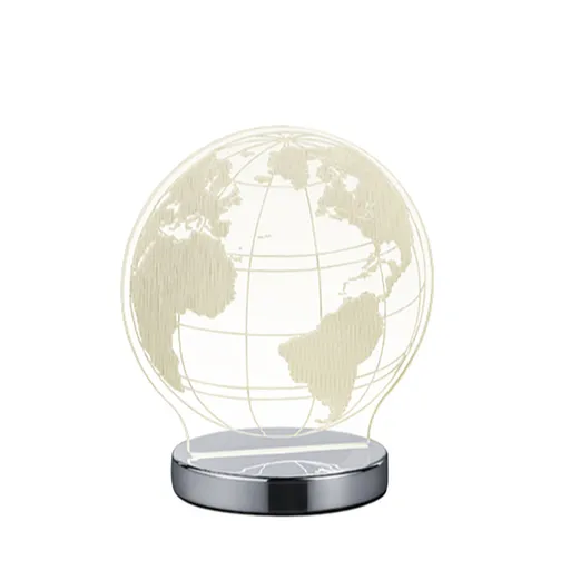 Reality Globe led stolová lampa chróm r52481106 RER52481106
