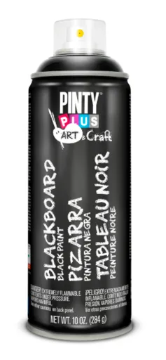 PINTY PLUS ART - Tabuľová farba v spreji cierna 400 ml