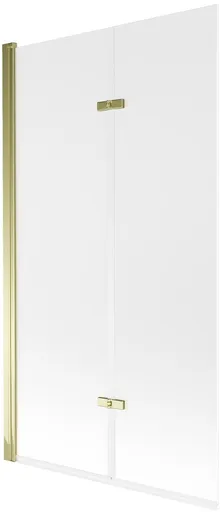 MEXEN - Castor vaňová zástena 2-krídlo 100x150, dekor, zlato 892-100-002-50-30