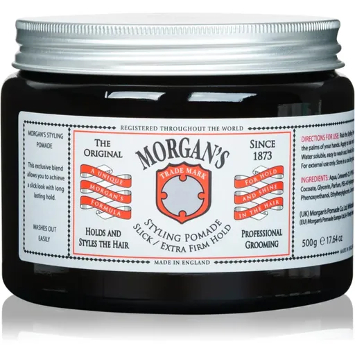 Morgan's Styling Pomade Slick and Extra Firm Hold pomáda na vlasy s extra silnou fixáciou 500 ml