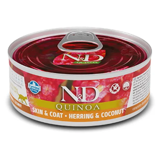 N&D Quinoa Herring & Coconut Adult pre dospelé mačky 80 g