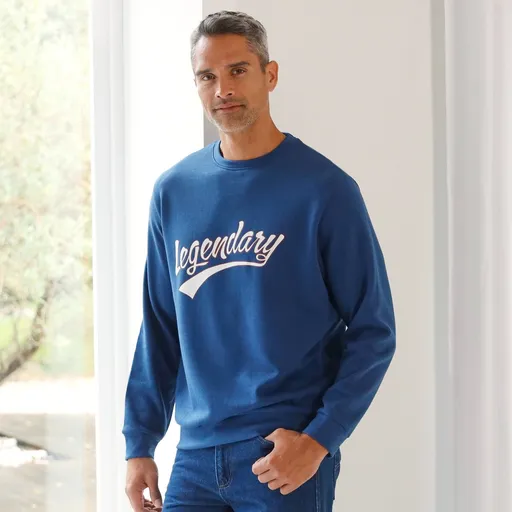 Mikina so zipsom a okrúhlym výstrihom