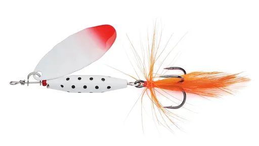 Abu garcia rotačka reflex white sinking redhead - 4,5 cm 7 g