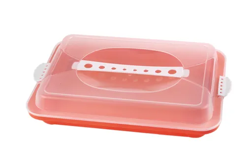 MAKRO - Dóza na koláče s poklopom a klipom, 36 x 26 cm, rôzne farby