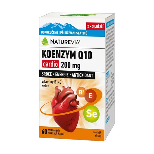 NATUREVIA Koenzým Q10 cardio 200 mg 60 kapsúl