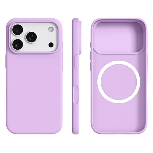RUBBER MAGSAFE Silikónový kryt pre Apple iPhone 17 Pro fialový
