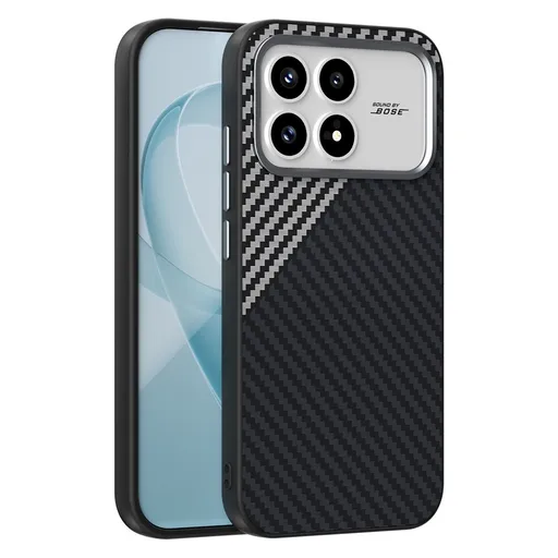 ABEEL C CARBON Ochranný kryt pre POCO F8 Pro BLACK-SILVER