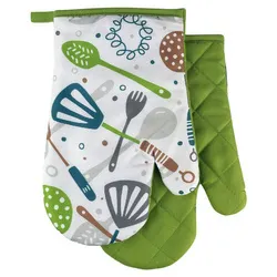 MAKRO - Chňapka s magnetom 2ks KITCHEN, zelená, kuchynské náradie