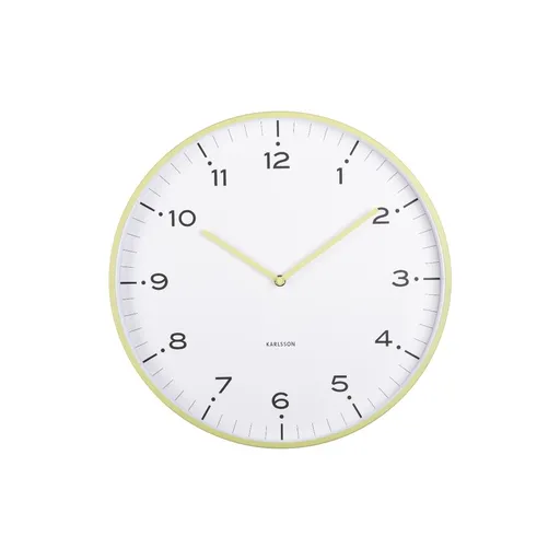 Karlsson 6011GR dizajnové nástenné hodiny žltá, pr. 40 cm