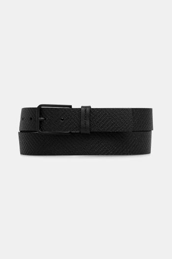 Kožený opasok Armani Exchange čierna farba, XM001738 AF17985