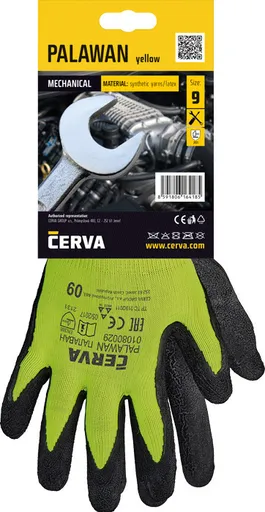 PALAWAN rukavice s blistrom žltá - 10