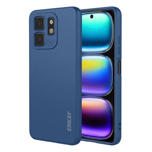 ENKAY LIQUID SILICONE Kryt pre Infinix Smart 9 HD tmavomodrý