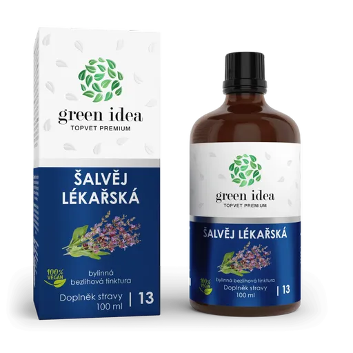 Šalvia lekárska – bezalkoholová tinktúra 100 ml – Green idea
